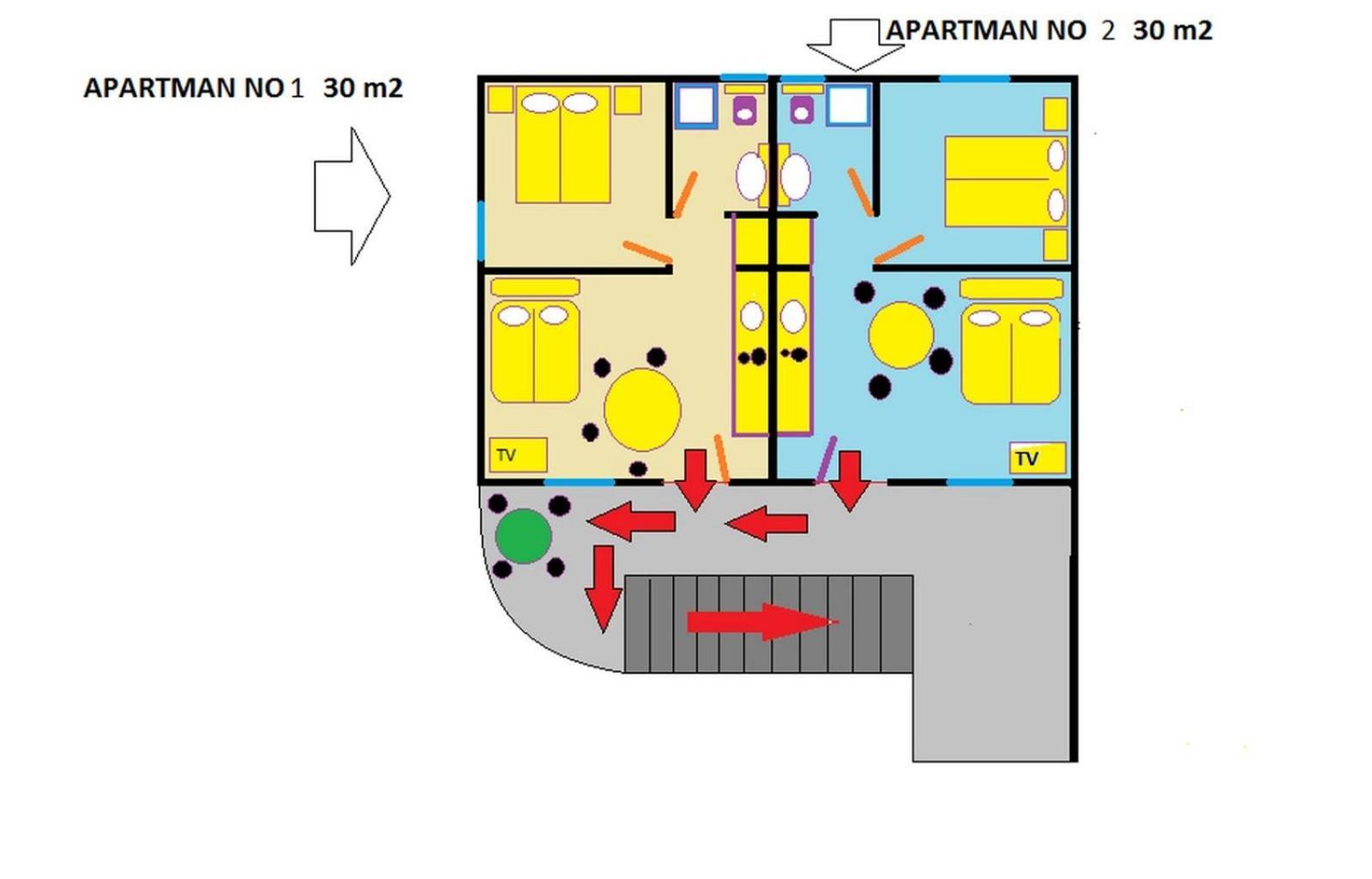 Plavi Val Apartments Tribalj Εξωτερικό φωτογραφία
